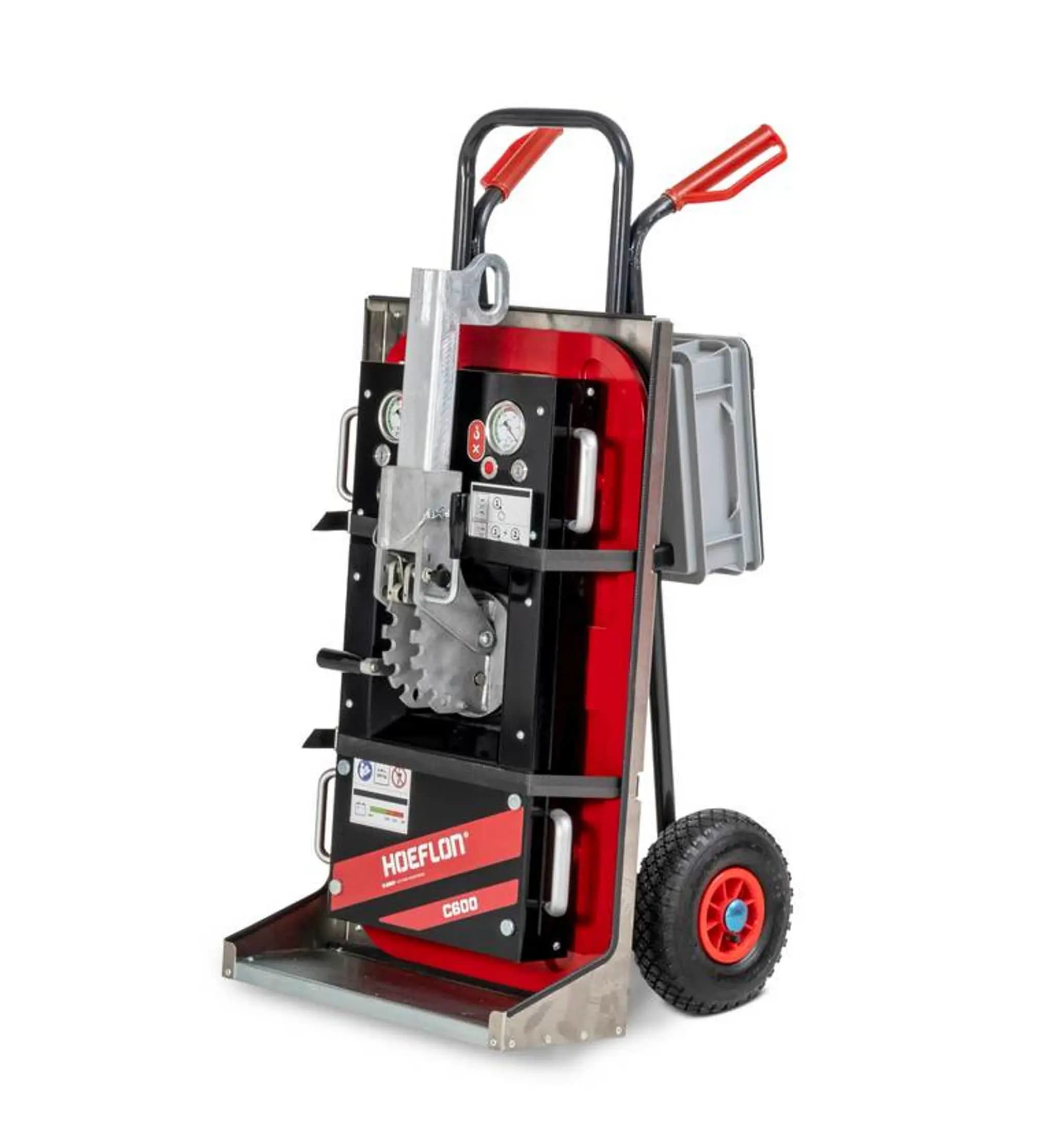Hoeflon C600 auf Rädern für mobilen Einsatz.