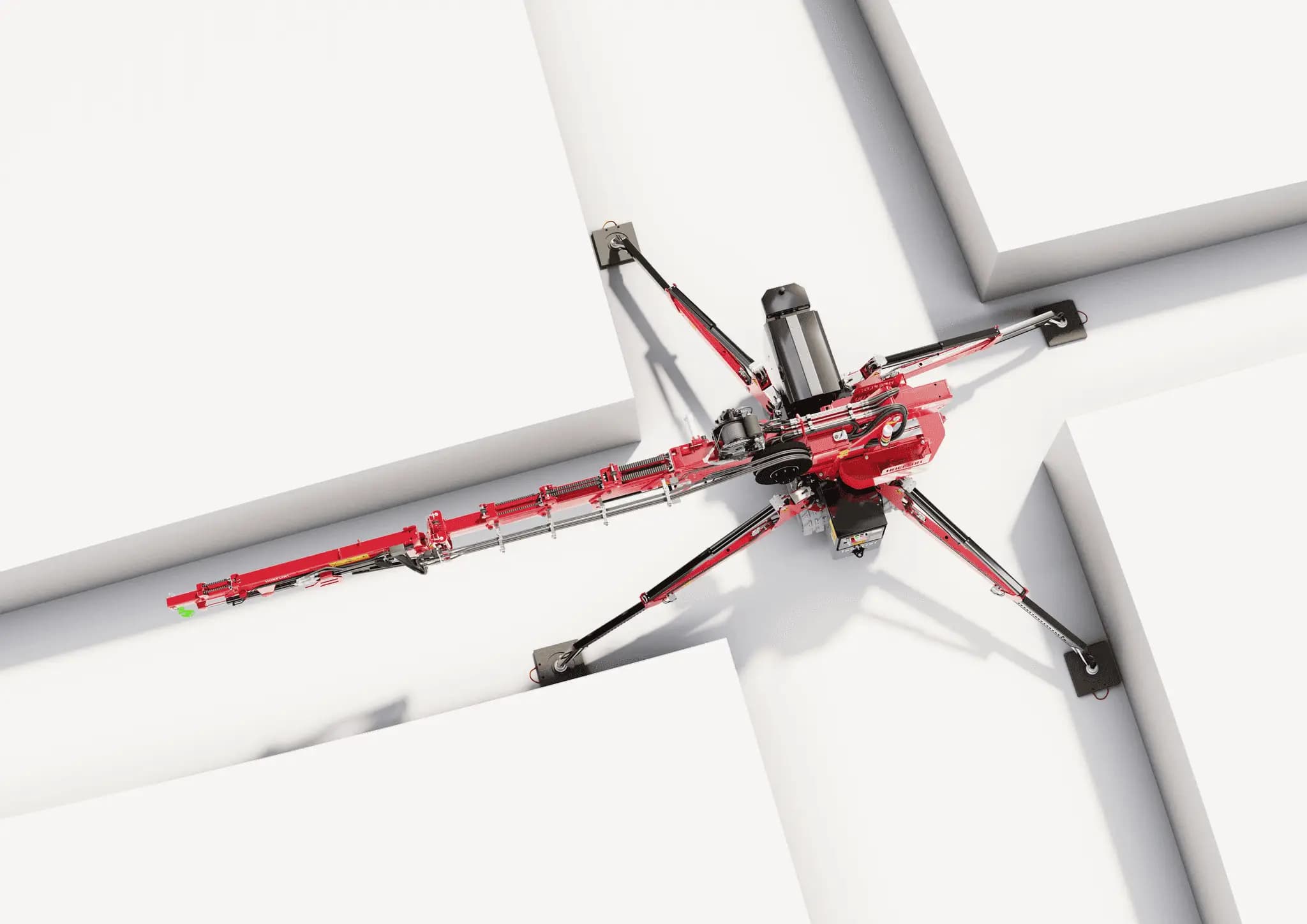 Gerenderte Abbildung des Hoeflon C6e, Ansicht von oben.